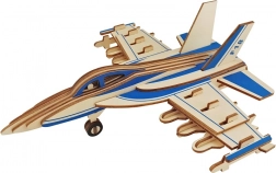 Woodcraft puzzle 3D en bois avion de combat F-18