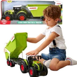 Tracteur interactif Claas avec remorque Dickie, lumières et sons