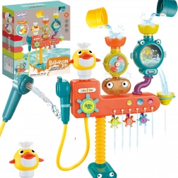 Woopie jouet d’eau pour le bain avec petit canard, robinet et mini douche