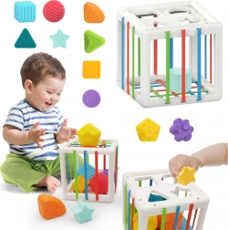 Cubes sensoriels flexibles anti-stress Sorter Eraser Blocks pour enfants