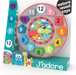 Puzzle en bois – horloge pour enfants