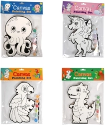 Peinture d’une image en bois d’animaux – kit créatif pour enfants