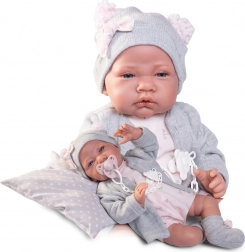 Antonio Juan - poupon réaliste avec corps en tissu doux 42 cm