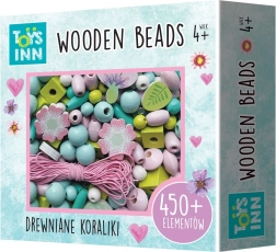 Perles en bois Fleurs – coffret 450 pcs