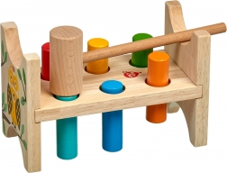 Banc à marteler en bois Chouette des bois Lucy & Leo