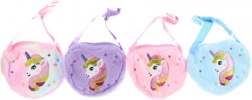 Sac bandoulière en peluche pour enfant avec licorne