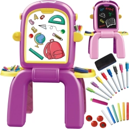 tableau de dessin double face pour enfants WOOPIE 2-en-1 avec accessoires