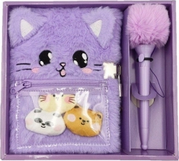 Journal en peluche Kotek avec cadenas et stylo TOYS INN