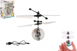 Balle hélicoptère volante avec lumière LED et contrôle par la main