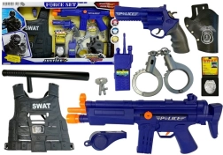 Set de jeu de police avec sons de tir et accessoires