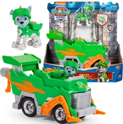 Véhicule de sauvetage chevaleresque Paw Patrol Rocky avec figurine
