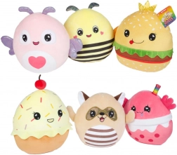 Peluche animal et nourriture 21x25 cm