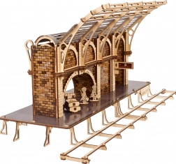 Ugears puzzle mécanique 3D en bois HARRY POTTER – quai de gare