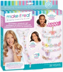 Kit de fabrication de bijoux avec papillons pour enfants créatifs