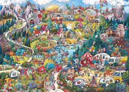 Puzzle 2000 pièces Week‑end actif de RITA BERGMAN (puzzle + poster)