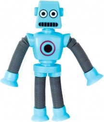 Robot télescopique à remontoir avec ventouses