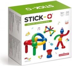 Jeu de construction magnétique Stick-O Basic 30 pièces