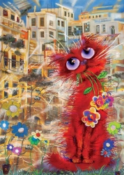 Puzzle Chat Rouge 260 pièces
