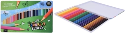 Crayons de couleur en bois 36 pcs dans une boîte métallique