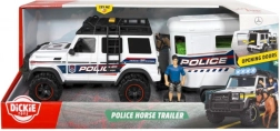 Set de police à cheval avec voiture Mercedes 40 cm