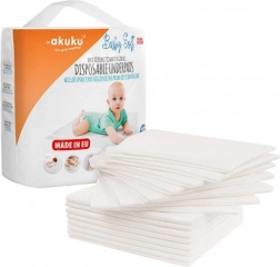 Alèses hygiéniques jetables Akuku Baby Soft 40 × 60 cm, 15 pcs