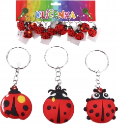 Porte-clés coccinelle