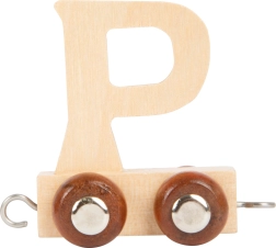 Wagon en bois alphabet lettre P – small foot