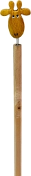 Crayon en bois avec tête de girafe