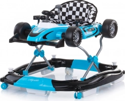 Trotteur interactif 4-en-1 Car Racer Blue