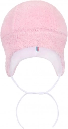 Bonnet d’hiver New Baby Nice Bear rose 12–18 mois