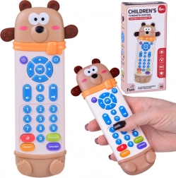 Télécommande ourson interactive 2-en-1 pour enfants avec anneau de dentition et sons