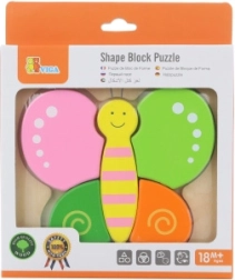 Mini puzzle en bois papillon pour enfants de Viga