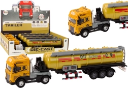 Ensemble tracteur-citerne 1:24 avec lumières et sons – jaune