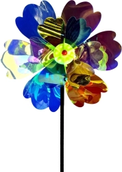Moulin à vent coloré 50 × 28 cm