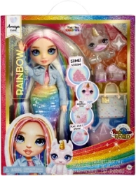 Rainbow High Amaya – poupée mannequin classique avec slime et animal licorne