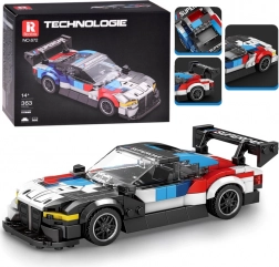 Kit technique voiture de course supercar avec aileron 363 pièces