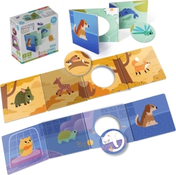 Set de 3 imagiers accordéon interactifs Animaux KukiKuk