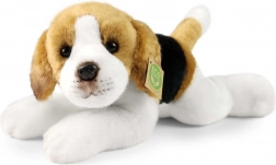 chien en peluche beagle couché 30 cm éco-responsable
