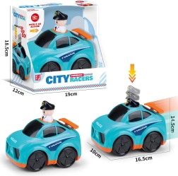 Voiture de police avec mécanisme à poussoir