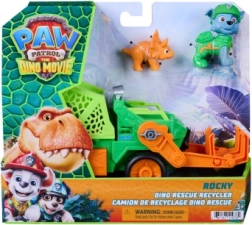 Pat' Patrouille Dino Movie, camion de recyclage de Rocky avec figurines