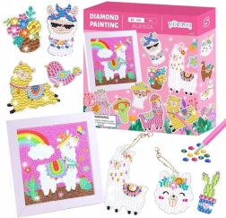 Kit de peinture diamant : Lamas