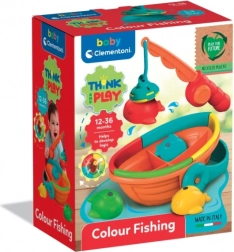 Jeu logique de pêche avec canne et bateau CLEMENTONI