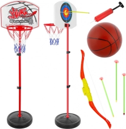 Set pour enfants 2-en-1 : basket et stand de tir avec hauteur réglable