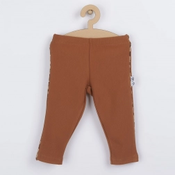 Legging bébé en coton Nicol Mia marron