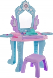 Coiffeuse interactive pour enfants princesse 3+ avec miroir, lumières et sons