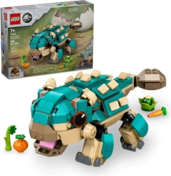 LEGO Jurassic World petit ankylosaure Bumpy – set de construction pour enfants