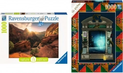 Puzzle Ravensburger 2×1000 pièces avec technologie SoftClick