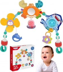 Woopie arceau de jeu pour bébé avec jouets pour poussette et berceau