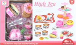 Ensemble à thé avec vaisselle en fer-blanc