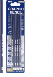 crayons graphite M&G set de 4 pcs
